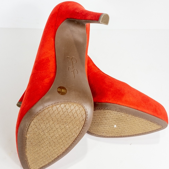 Jessica Simpson Parisah Platform Pumps Red -10 - Picture 8 of 8